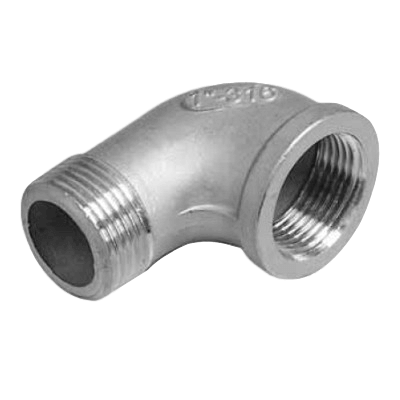 Elbow 90°, F/M, # 304, AISI 316, casted, sim. to DIN EN 10241:2000 (DIN 2987) Elbow 90°, F/M, # 304, AISI 316, casted, sim. to DIN EN 10241:2000 (DIN 2987)