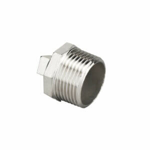 Square Plug, conical male thread (R), # 329, AISI 316, casted, sim. to DIN EN 10241:2000 (DIN 2991) Square Plug, conical male thread (R), # 329, AISI 316, casted, sim. to DIN EN 10241:2000 (DIN 2991)