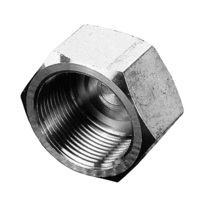 Hexagon Cap, 6/8/10 edge # 326, AISI 316,  casted, sim. to DIN EN 10241:2000  (DIN 2991)